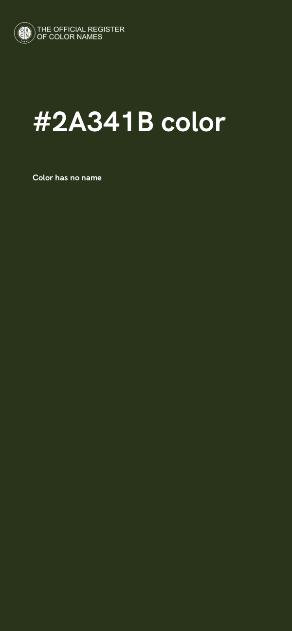 #2A341B color image