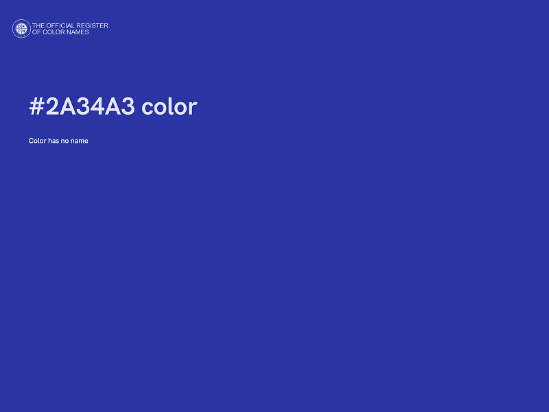 #2A34A3 color image