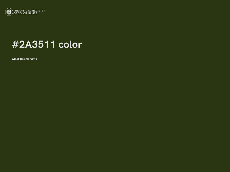 #2A3511 color image
