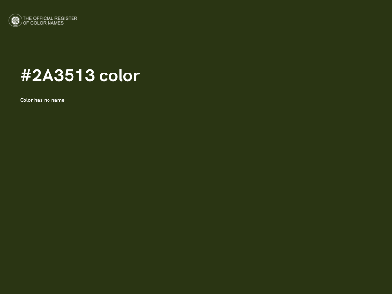 #2A3513 color image