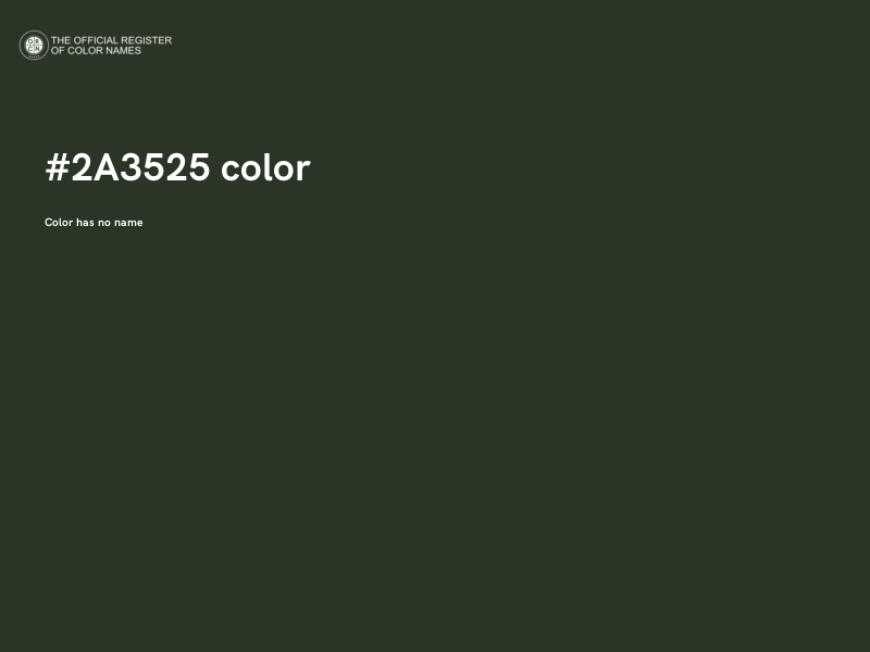 #2A3525 color image