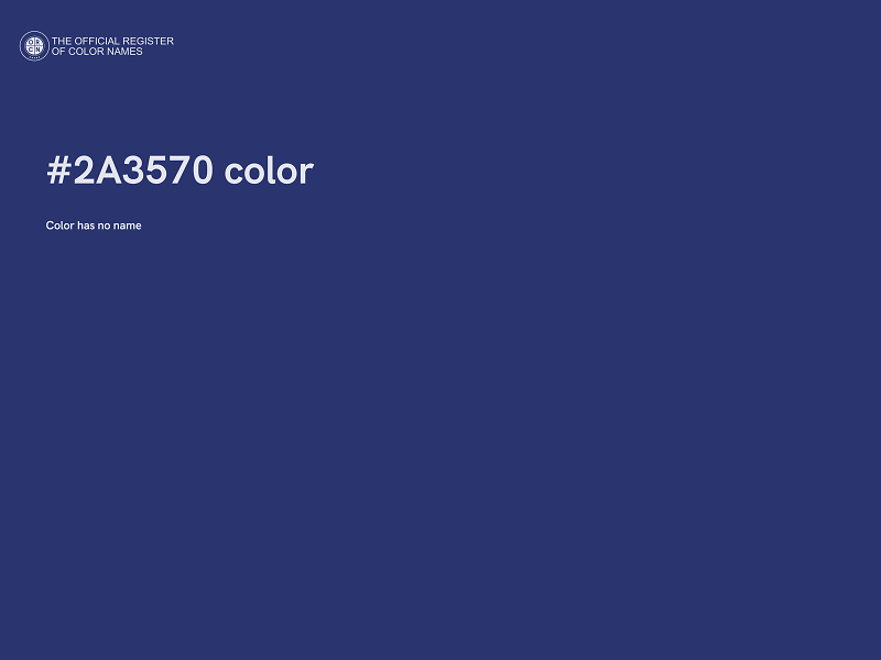 #2A3570 color image