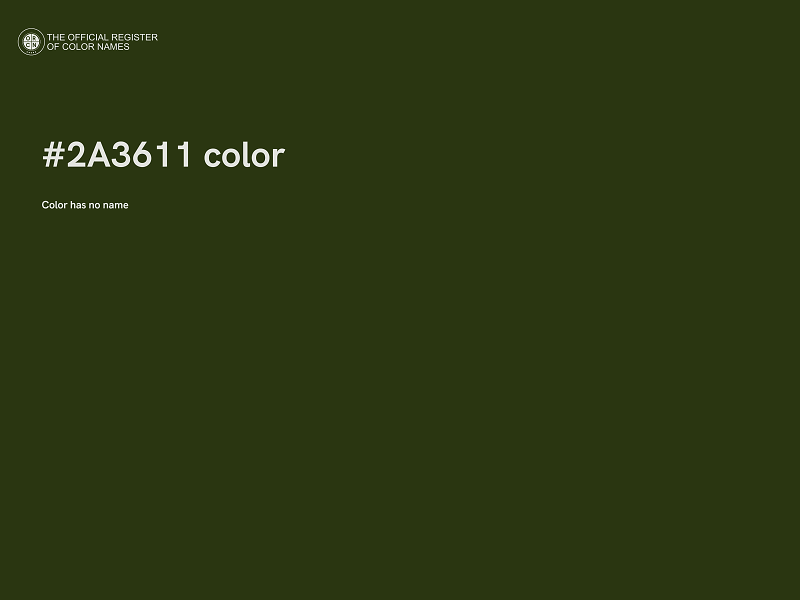 #2A3611 color image