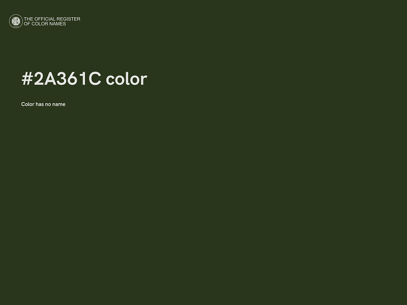 #2A361C color image