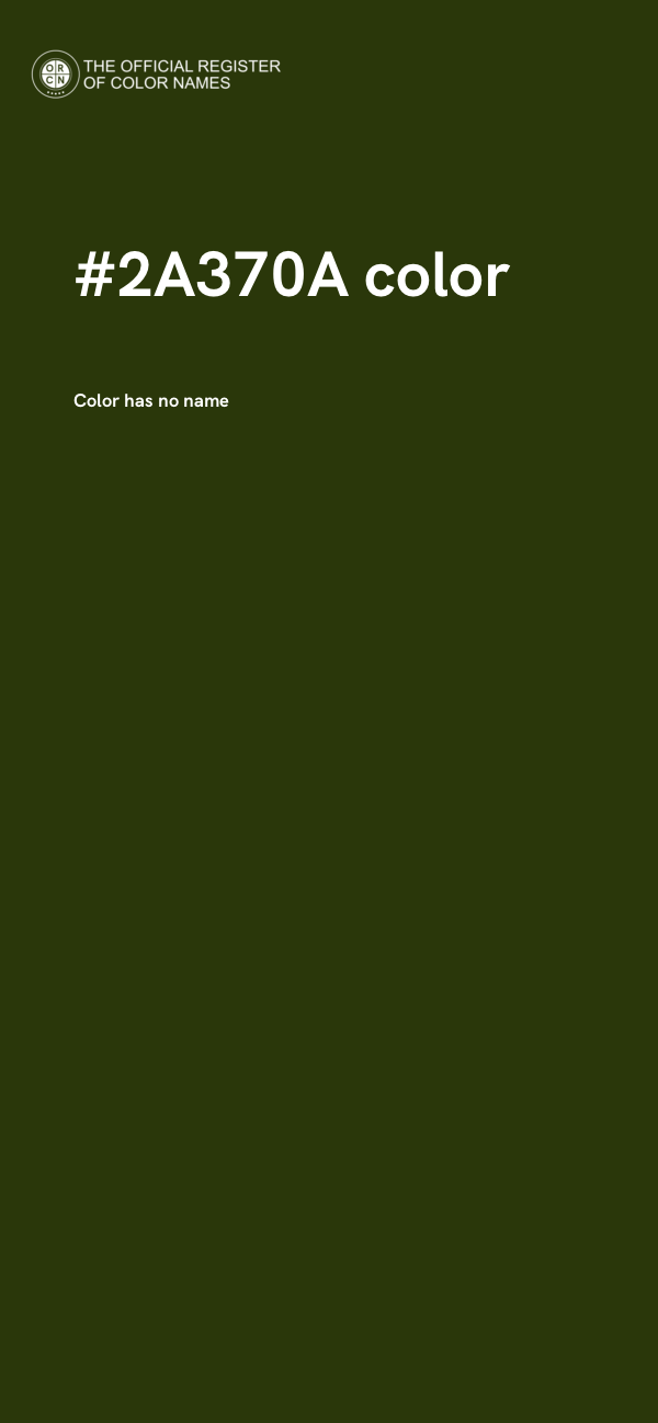 #2A370A color image