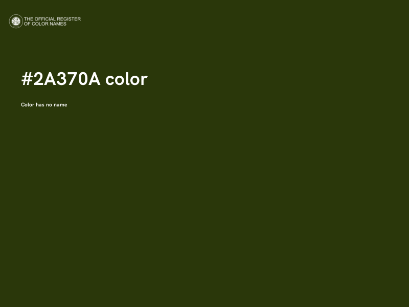#2A370A color image