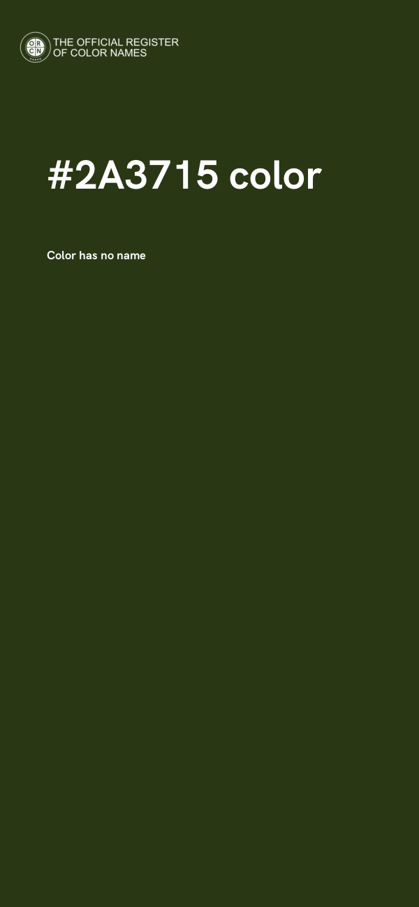 #2A3715 color image