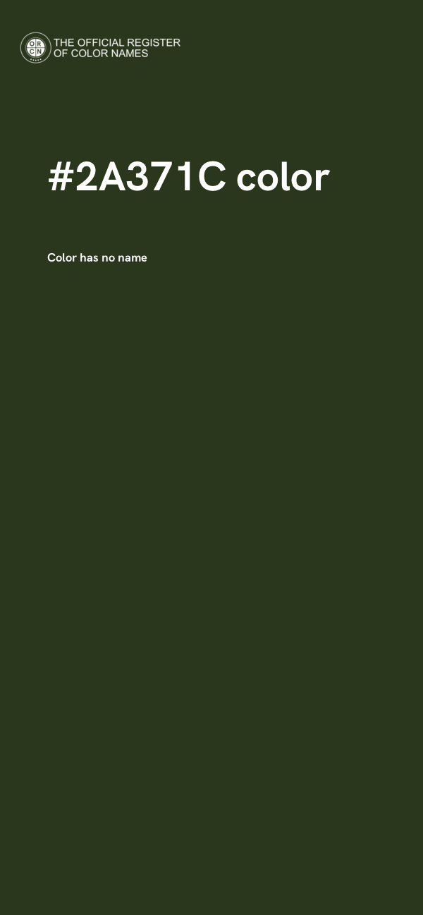 #2A371C color image