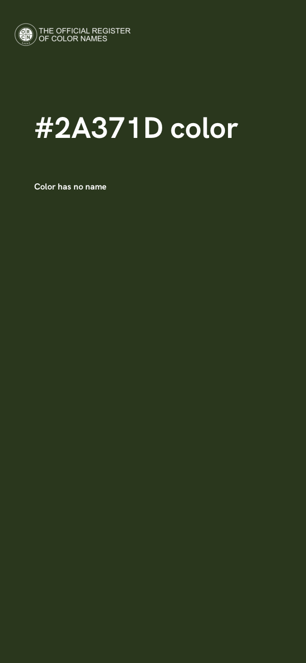 #2A371D color image