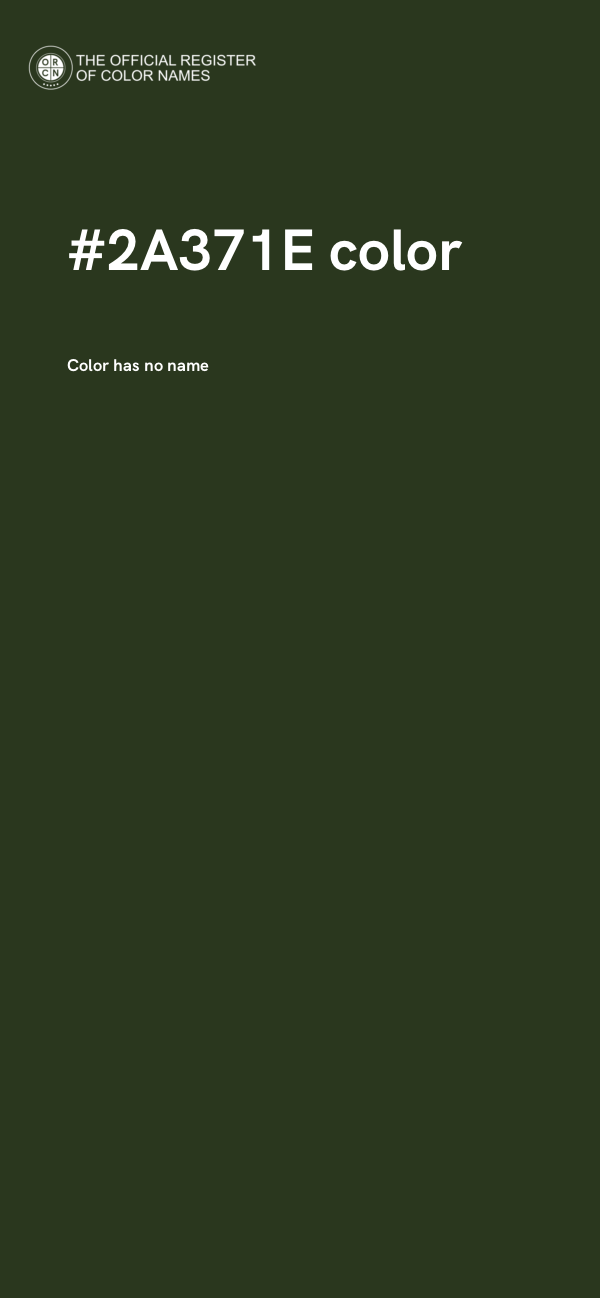 #2A371E color image