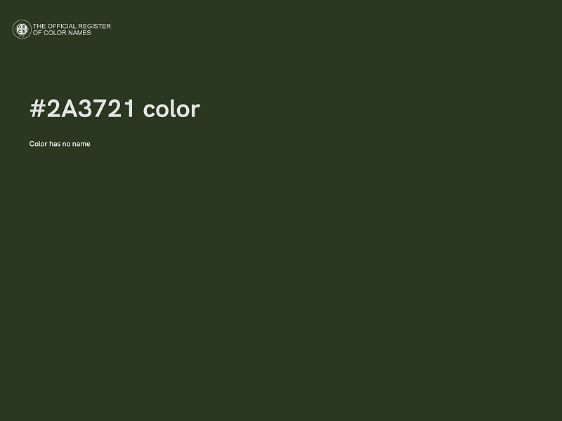 #2A3721 color image