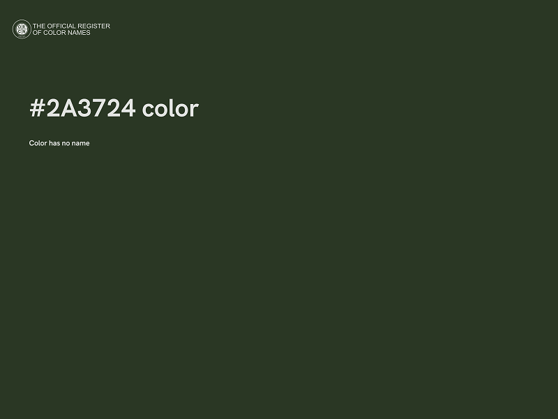 #2A3724 color image
