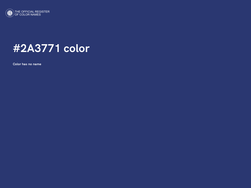 #2A3771 color image