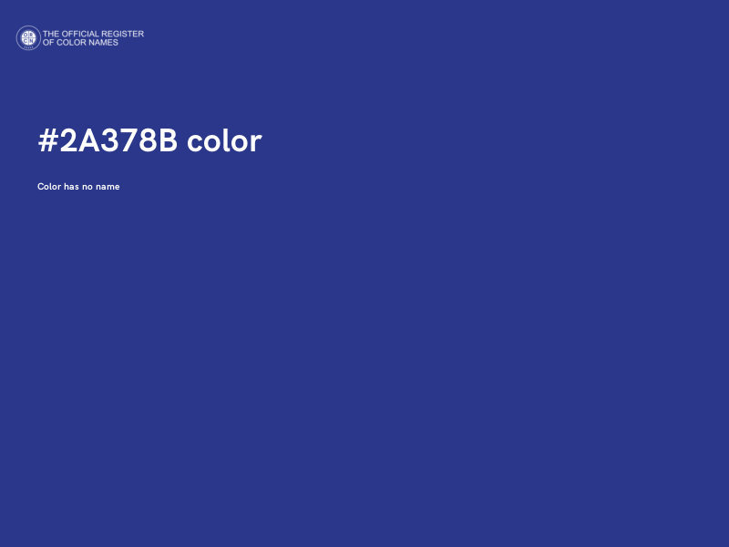 #2A378B color image