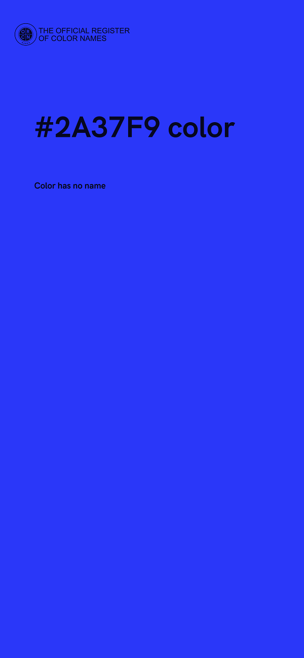 #2A37F9 color image