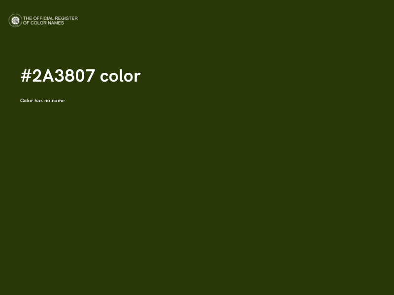 #2A3807 color image