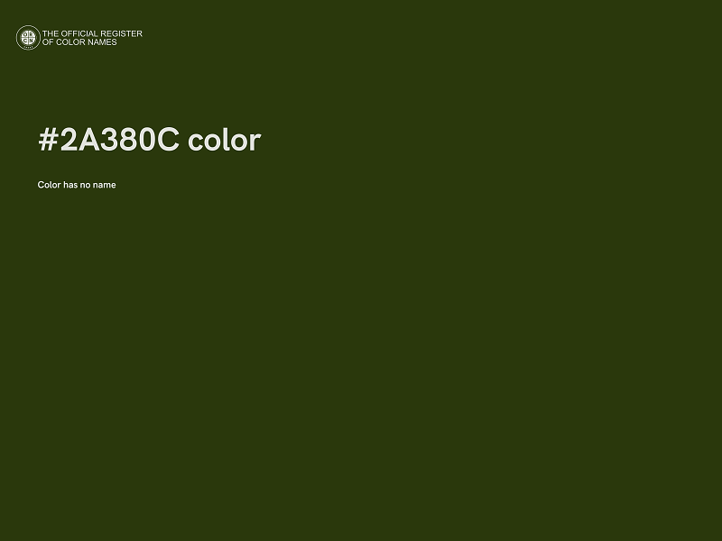 #2A380C color image