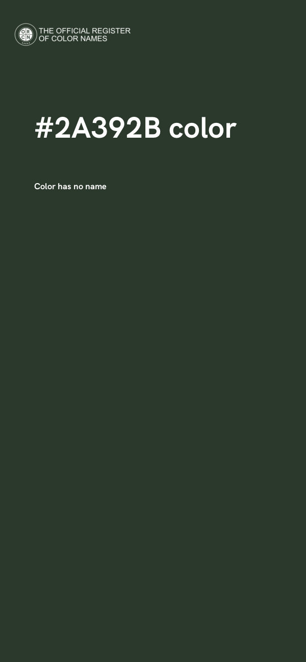#2A392B color image