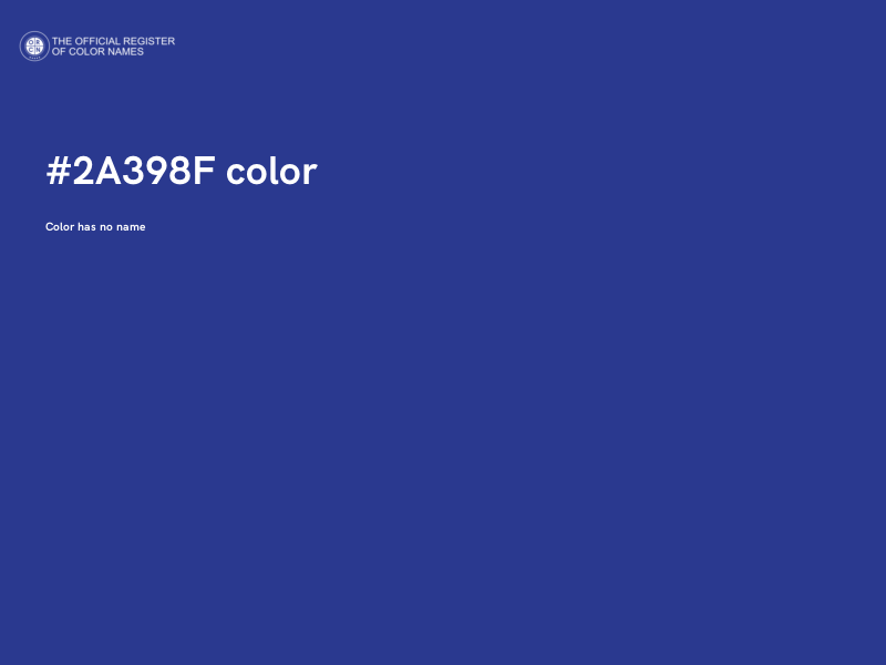 #2A398F color image