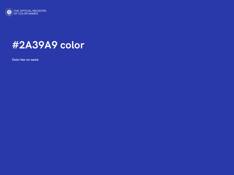 #2A39A9 color image
