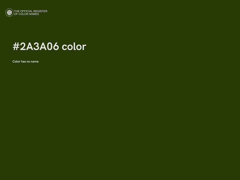 #2A3A06 color image