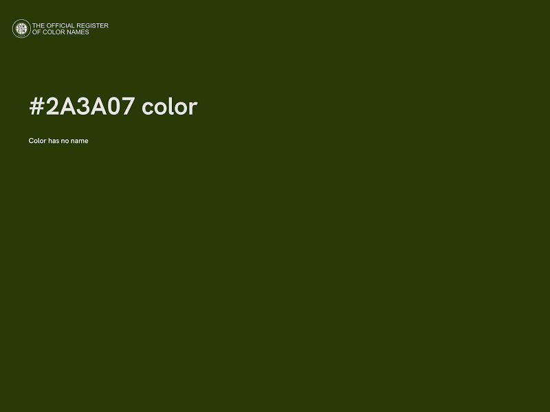 #2A3A07 color image