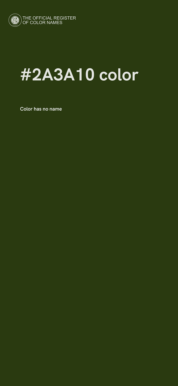 #2A3A10 color image