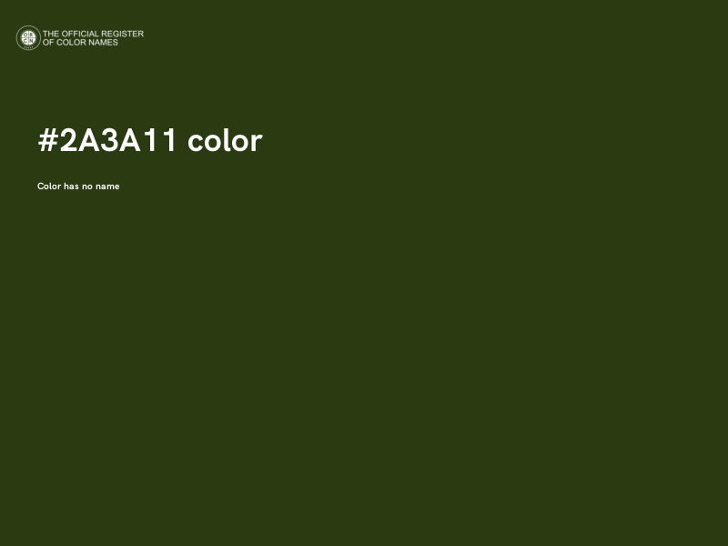 #2A3A11 color image