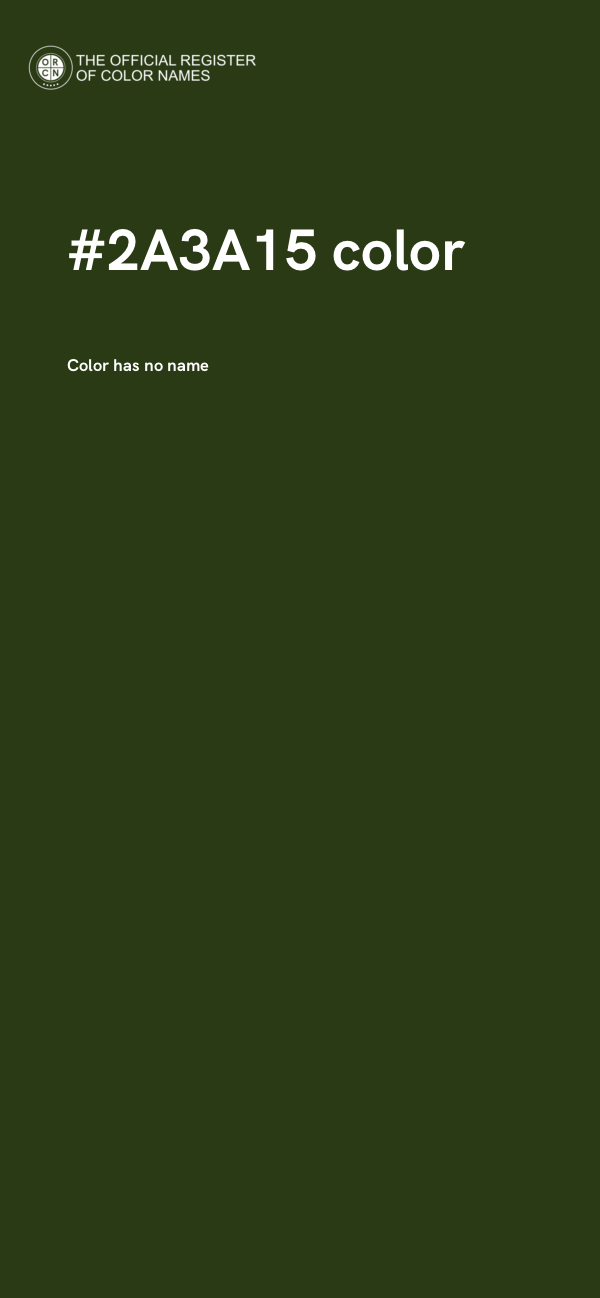 #2A3A15 color image