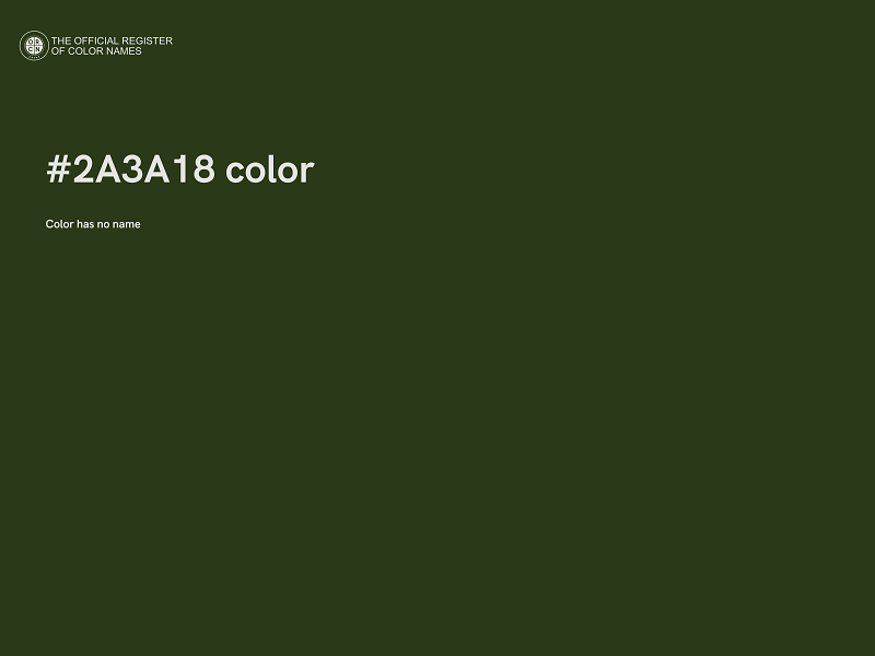 #2A3A18 color image