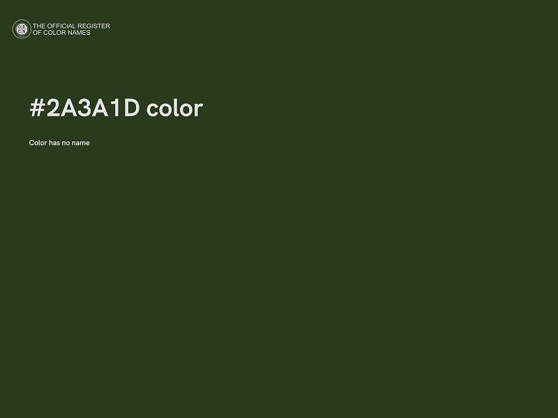 #2A3A1D color image