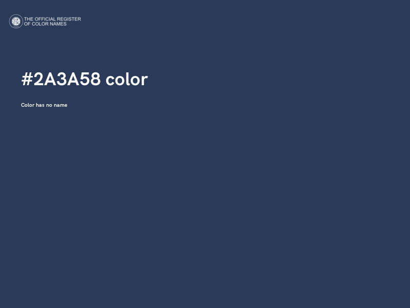 #2A3A58 color image