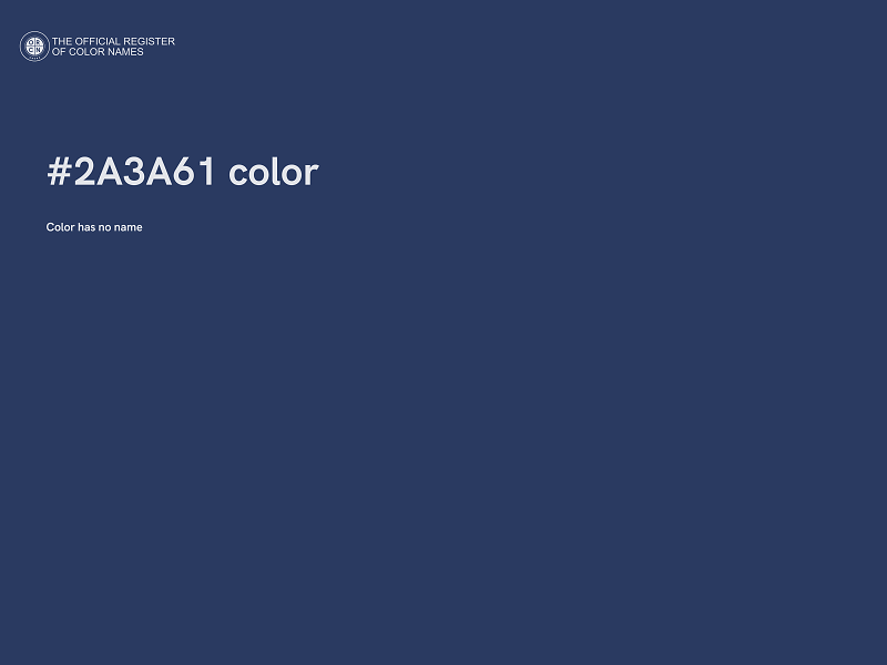 #2A3A61 color image