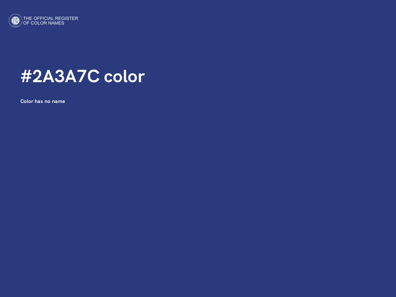 #2A3A7C color image