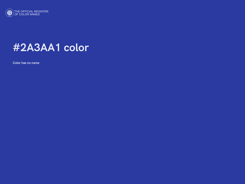 #2A3AA1 color image