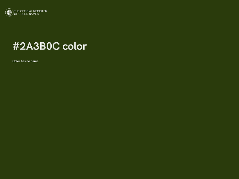 #2A3B0C color image