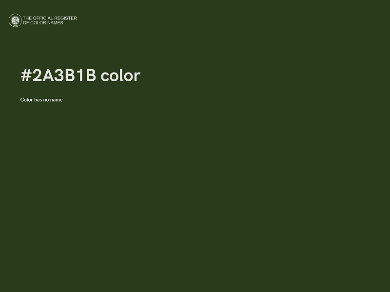 #2A3B1B color image