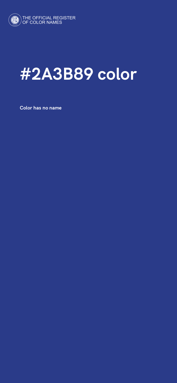 #2A3B89 color image