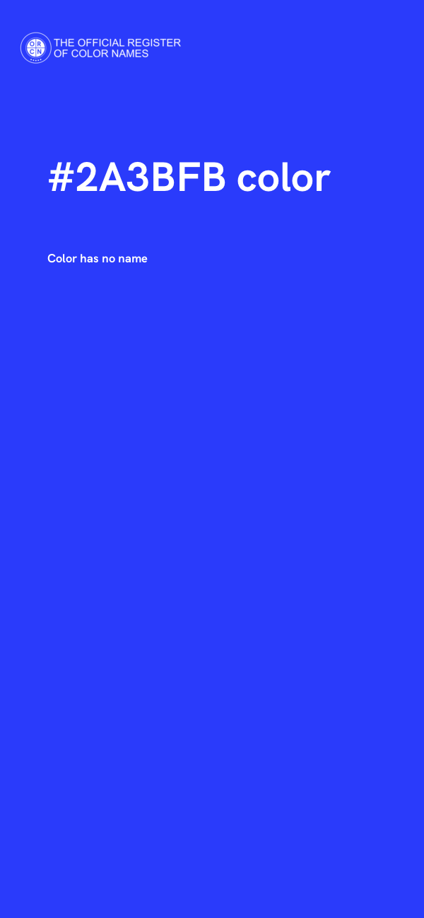 #2A3BFB color image
