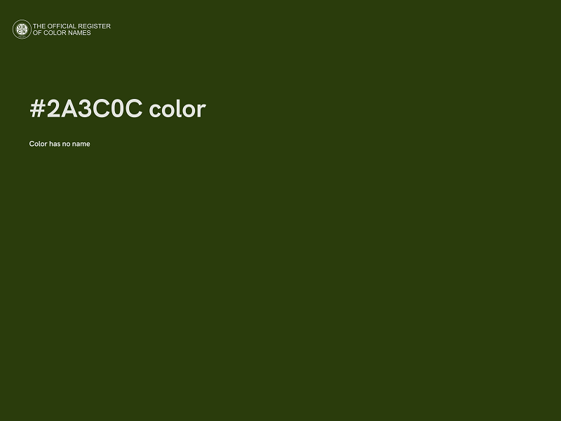 #2A3C0C color image