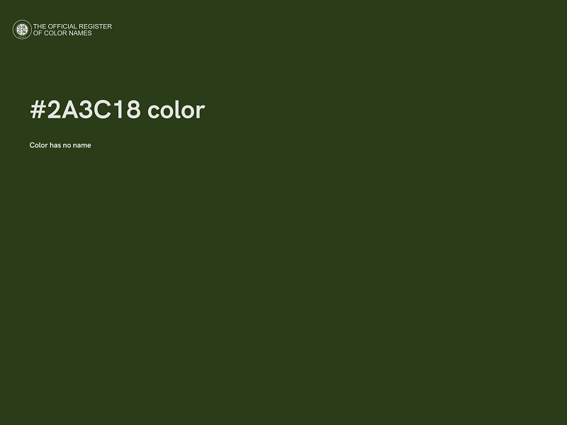 #2A3C18 color image