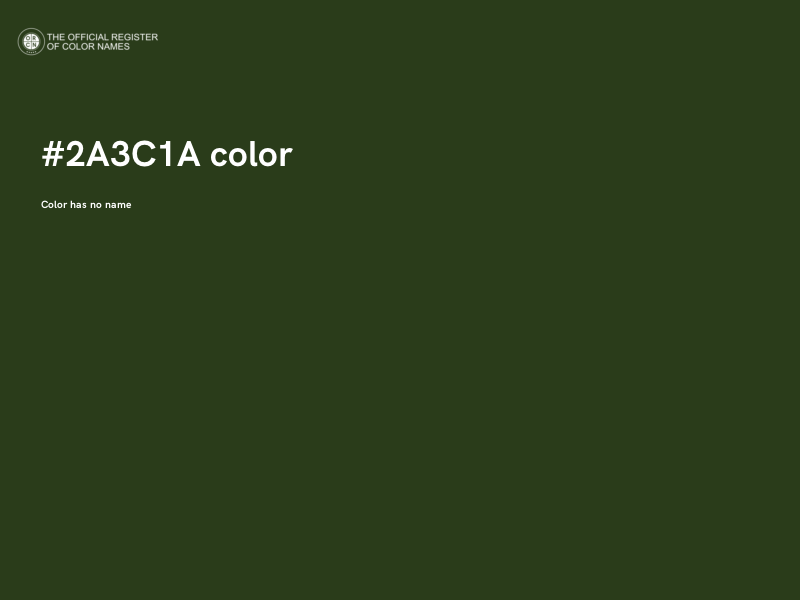 #2A3C1A color image