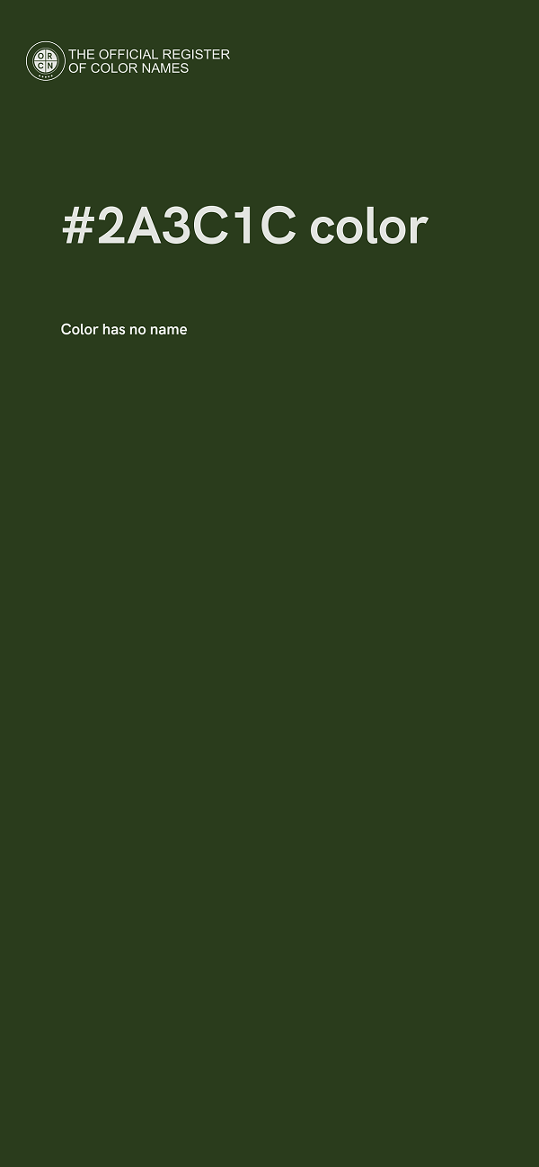 #2A3C1C color image