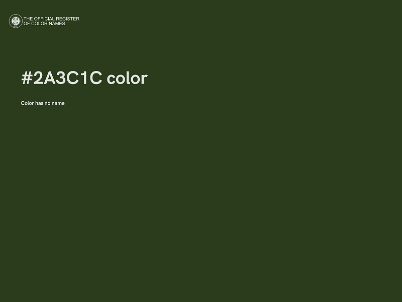 #2A3C1C color image