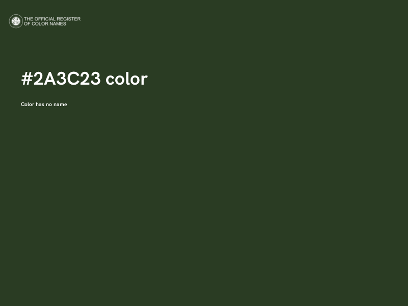 #2A3C23 color image
