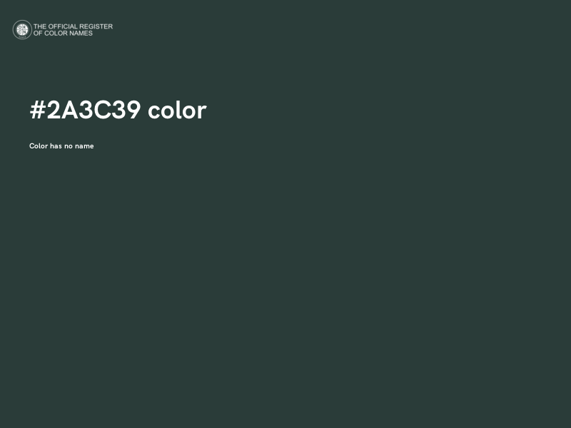 #2A3C39 color image