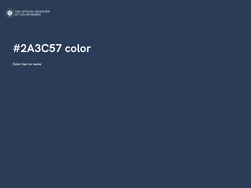 #2A3C57 color image