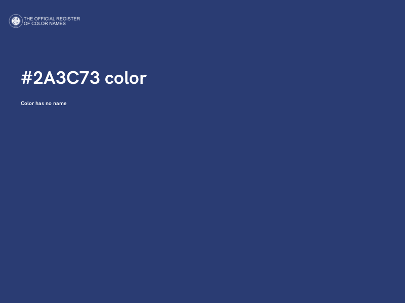 #2A3C73 color image