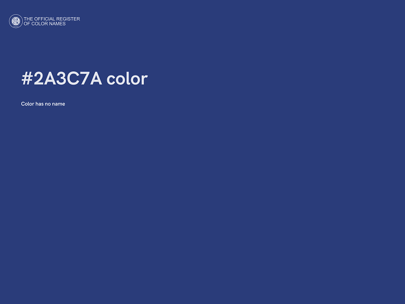 #2A3C7A color image