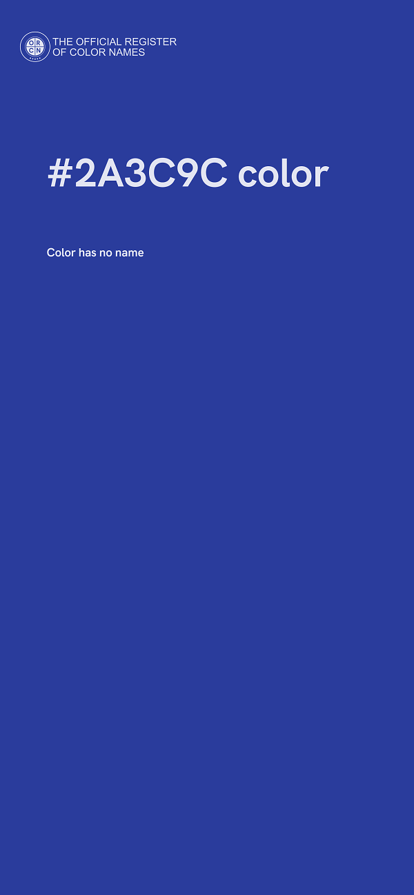 #2A3C9C color image